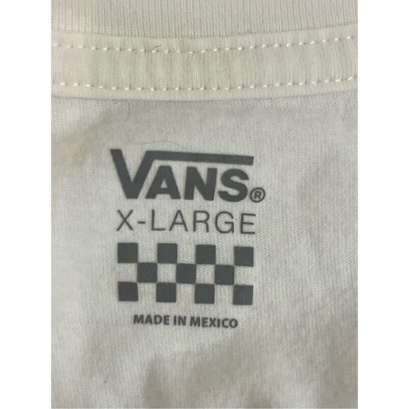 Vans men’s white long sleeve tshirt x large - Picture 5 of 5